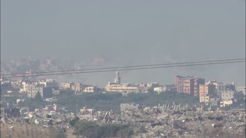 Blasts in Gaza and aircrafts striking as Israel intensifies fighting against Hamas terrorists