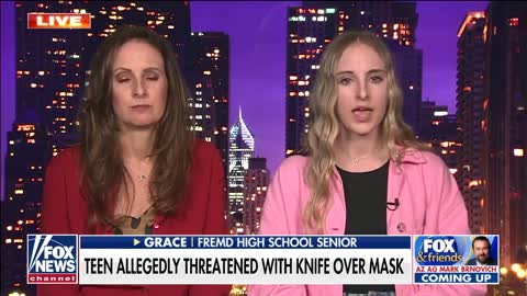 High School Student Has to Fear Knife Attacks If She Doesn't Wear a Mask at School