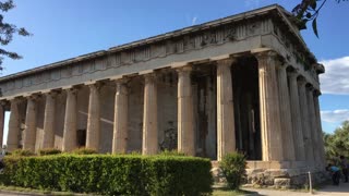 The Ancient Agora, Temple of Hephaestus and Kerameikos Cemetery in Athens, Greece