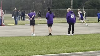 High jump at track meet