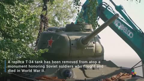 Soviet-Era Monuments Removed In Response To Russia's Invasion Of Ukraine