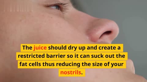 How to remove nose fat with lemon