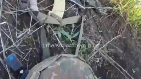 Ukrainian soldier gets woken up by his fleeing buddies and starts screaming in terror thinking