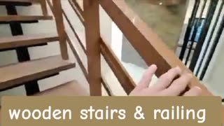 wooden stairs & railing designs