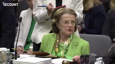 90 year old Dianne Feinstein is told to "just say aye" at vote on the defense appropriations bill