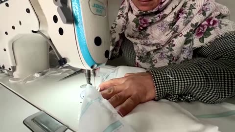 Gaza tailors adapt to wartime needs by sewing diapers