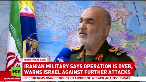 Iran finishes retaliation op, warns Israel against further attacks