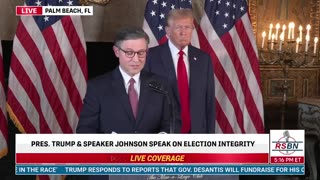 Speaker refers to Trump as the President