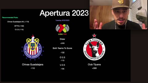 Liga MX PICKS Apertura Tuesday 8/22/2023 August Jornada 5