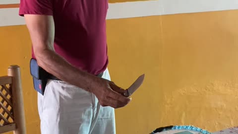 Grandfather Deems Kitchen Knife too Small to Cut Cake