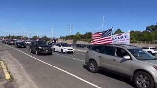 Huge Trump Caravan Takes Over New York