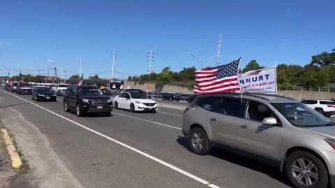 Huge Trump Caravan Takes Over New York
