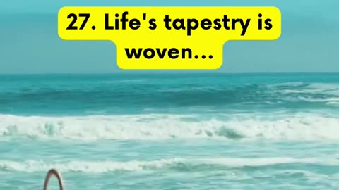 Life is a tapestry #shortvideos #MotivationMonday #Inspiration #PositiveVibes #SuccessTips