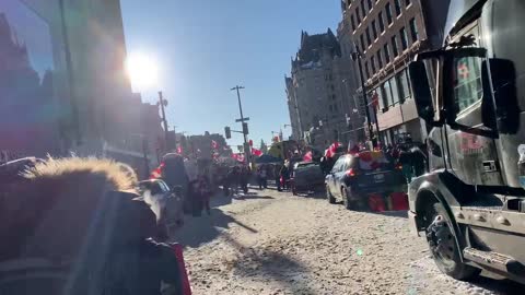 Freedom Convoy - William St to Colonel By on Rideau