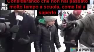 GRETA incontra un VERO giornalista e dimostra di essere ..