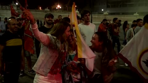 Roma fans celebrate first European title since 1961