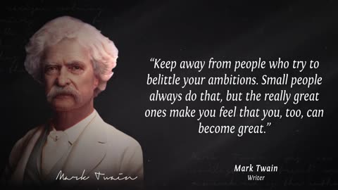 Mark Twain you should know before you Get Old!