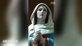 Miracle As Virgin Statue 'Cries' During Easter Service