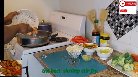 The best Jamaican shrimp stir fry