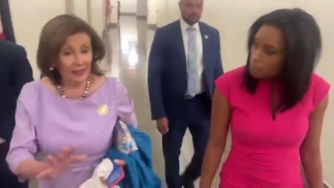 Here’s Nancy Pelosi asking a black reporter if she understands English?