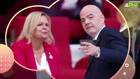 German minister sat next to FIFA President wears OneLove armband in protest against Qatar