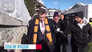CEO of Pfizer Albert Bourla Confronted on streets of Davos at WEF conference