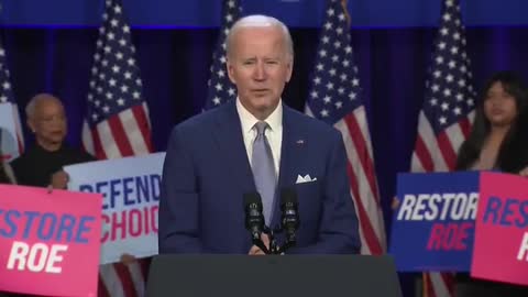 Biden: “Women all across the country, starting in my house, lost a fundamental right.”