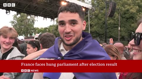 France faces hung parliament after election result | BBC News