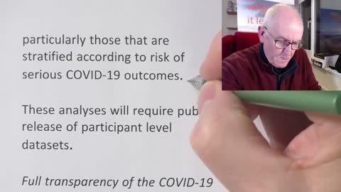 Reanalysis of mRNA trial data