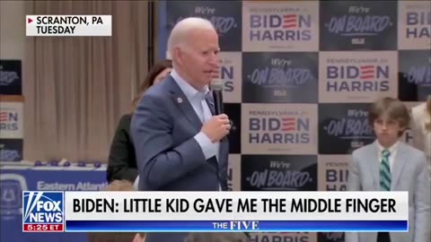 LOL: Biden Admits Children Flip Him Off "All the Time"