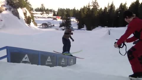 Skiing Trick Went Incredibly Smooth!