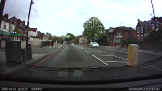 Near Miss Mother And 2 Kids!!