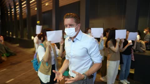 Demonstrators gather in Hong Kong for vigil to mourn victims of Chinese zero-Covid policy