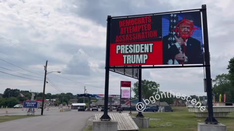 Billboard displays assassination attempt