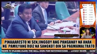 Pinaaaresto ni Sen.Jinggoy ang panganay na anak na Pamilyang Ruiz na sangkot din sa pagmamaltrato.