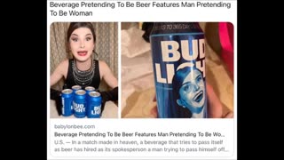 Fake woman & crappy beer