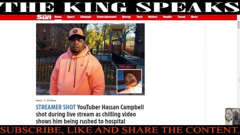 INFAMOUS YOUTUBER HASSAN CAMPBELL SHOT WHILE LIVESTREAMING