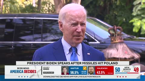 President Biden delivers remarks after missile cross