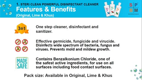 Stericlean Powerful Disinfectant Cleaner