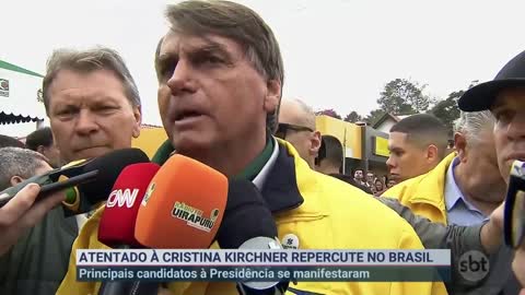 Presidenciáveis se manifestam sobre atentado contra Cristina Kirchner | SBT Brasil (02/09/22)