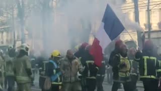 Nothing to See Here, Just French Police Firing Crowd Control Munitions on Firefighters