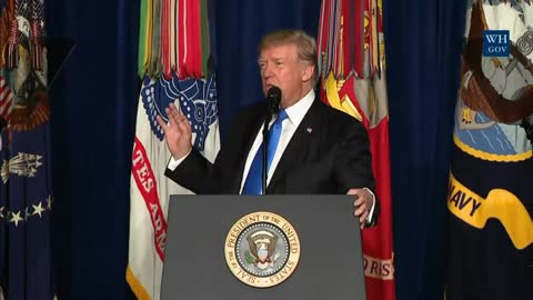 Clip of President Trump on the Strategy in Afghanistan and South Asia