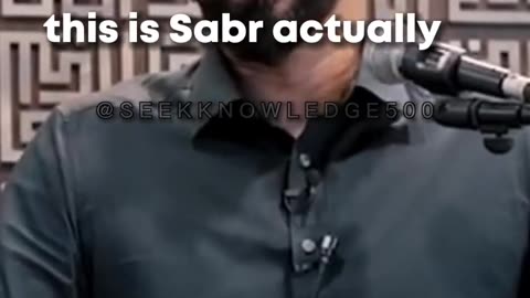 What's Sabr - Nouman Ali Khan