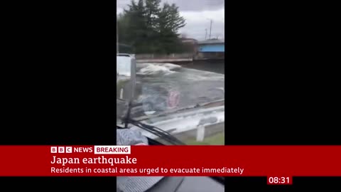 Tsunami warning in Japan after strong earthquake | BBC News