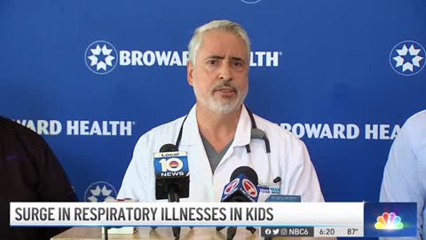 Disturbing Uptick in Children With Respiratory Illnesses Overflows Broward Health Medical Center