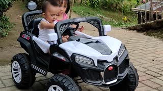 baby happy ride in truck car