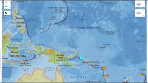 Large, Very Strong Earthquake M 6.3 Shakes Papua New Guinea, Indonesia