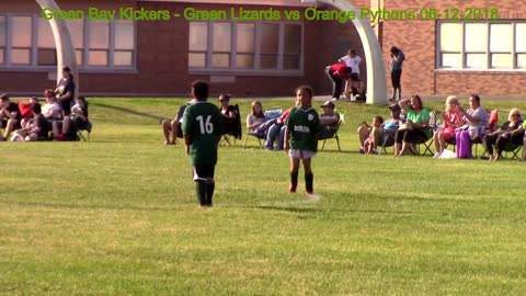 Green Bay Kickers Green Lizards vs Orange pythons 06 12 2018