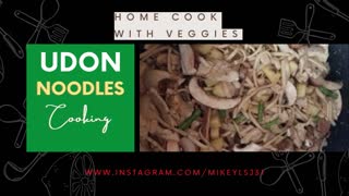 Udon Noodles Home Island Cook With Veggies
