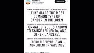 Leukemia linked to vaccines
